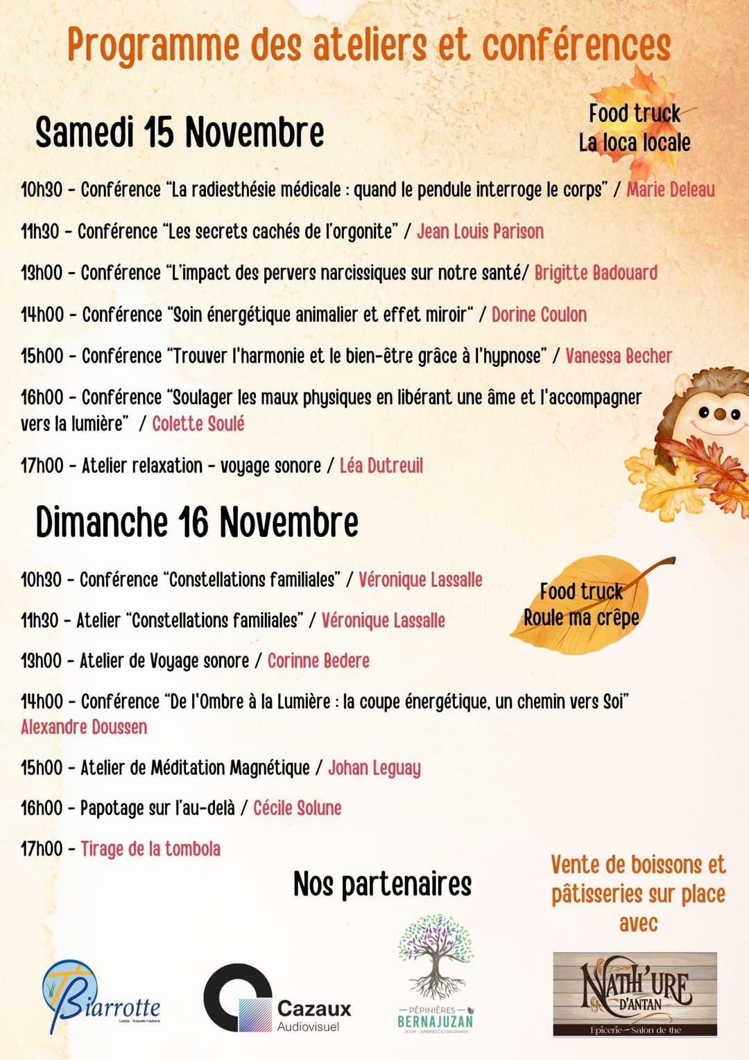 Dos du flyer du prochain salon